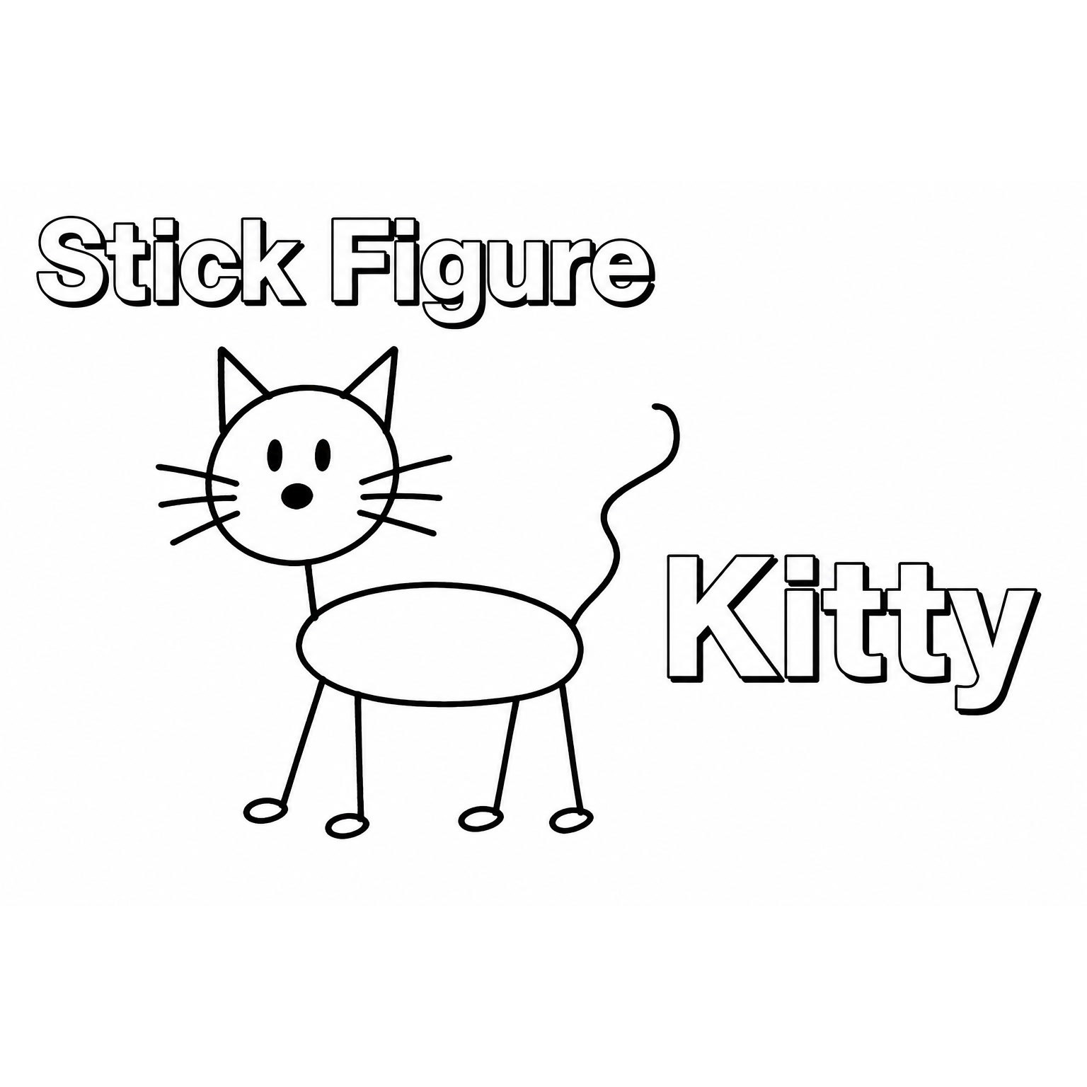 Stick Figure Kitty cover art